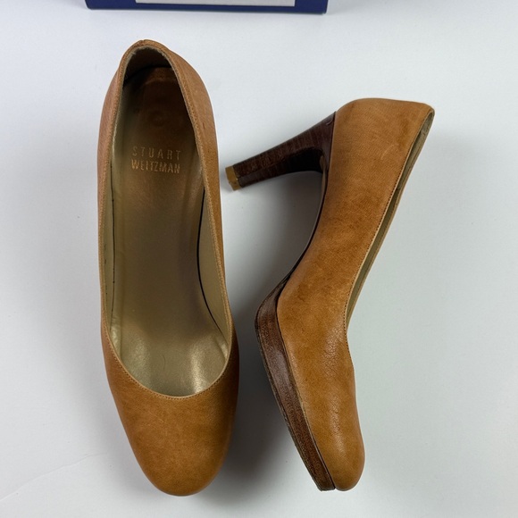 Stuart Weitzman Shoes - Stuart Weitzman blog camel vecchio Napa platform pump